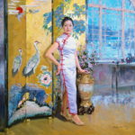 Oil painting of Jing
